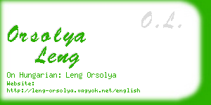 orsolya leng business card